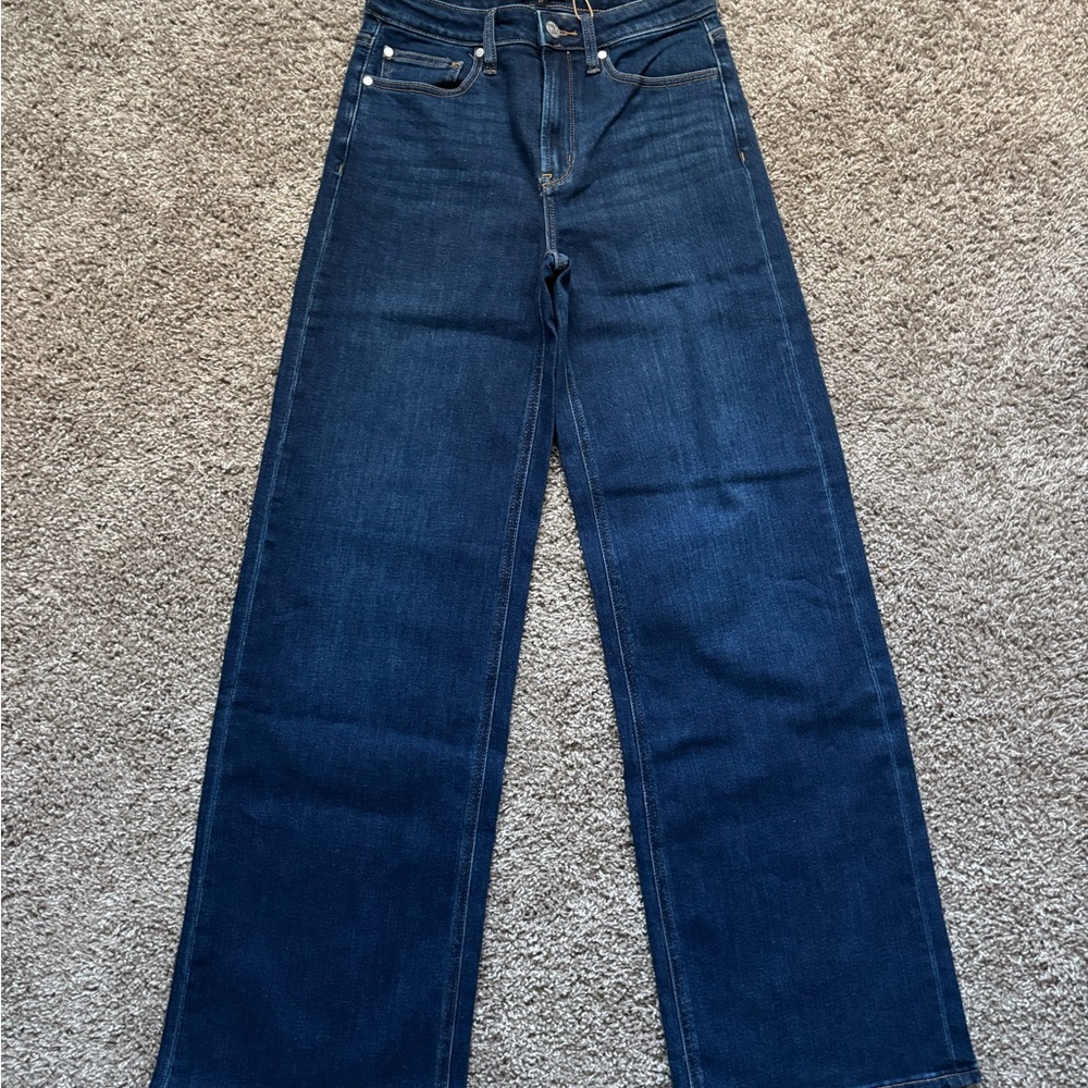 NWT - Quince Women's Wide Leg Jeans - Dark Indigo Blue 32” Inseam